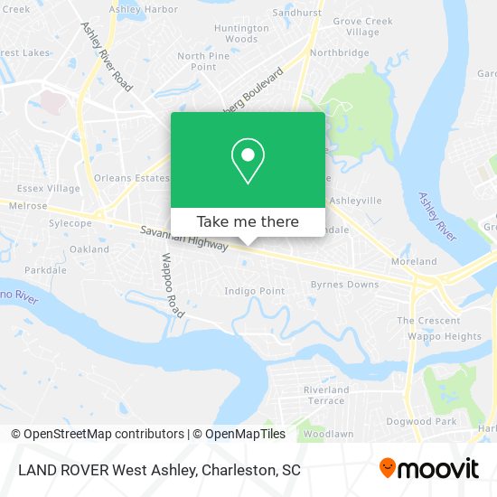 LAND ROVER West Ashley map