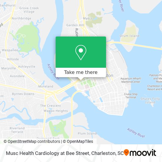 Musc Health Cardiology at Bee Street map