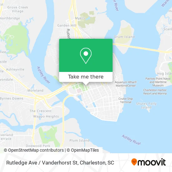 Rutledge Ave / Vanderhorst St map
