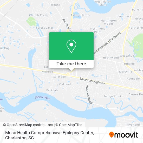 Musc Health Comprehensive Epilepsy Center map