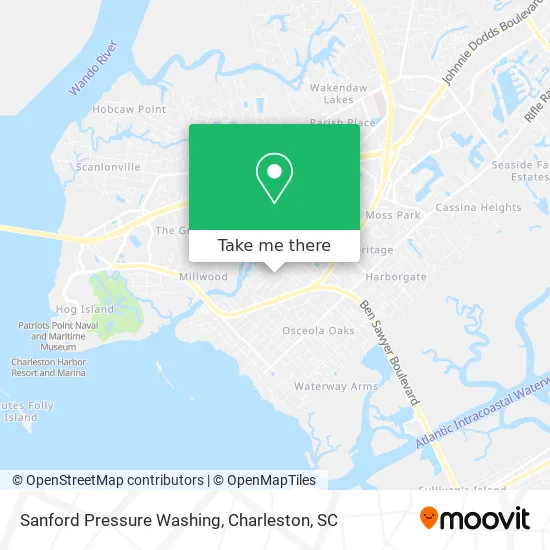 Sanford Pressure Washing map