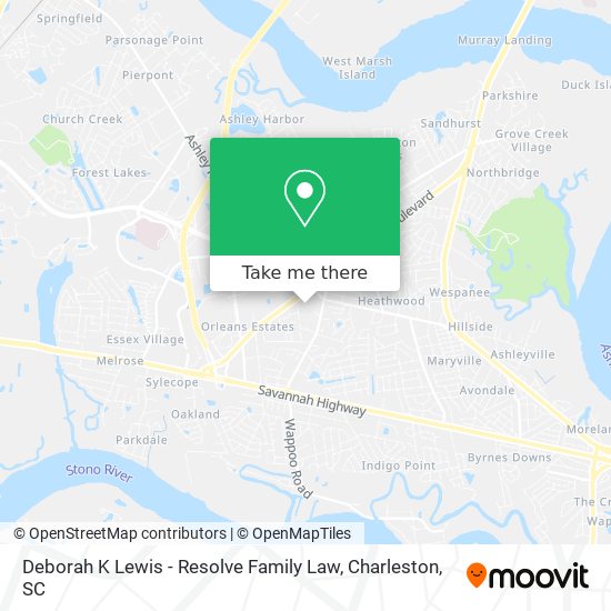 Deborah K Lewis - Resolve Family Law map