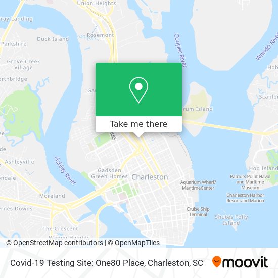 Mapa de Covid-19 Testing Site: One80 Place