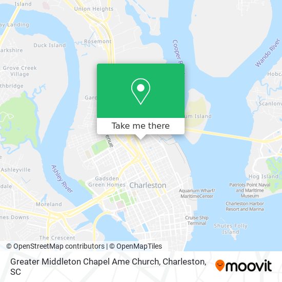 Greater Middleton Chapel Ame Church map