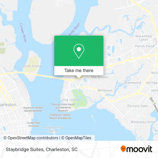 Mapa de Staybridge Suites