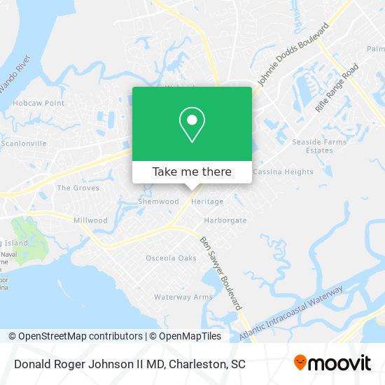 Donald Roger Johnson II MD map