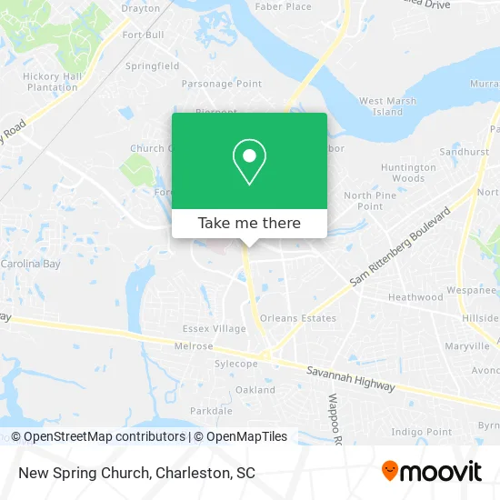 New Spring Church map