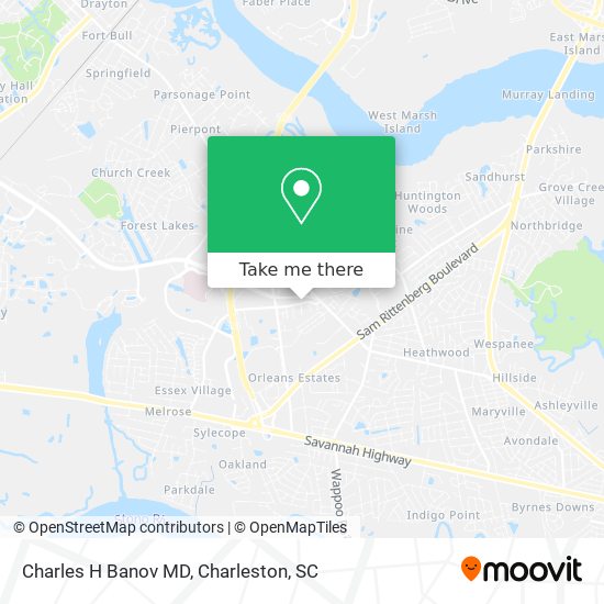 Charles H Banov MD map