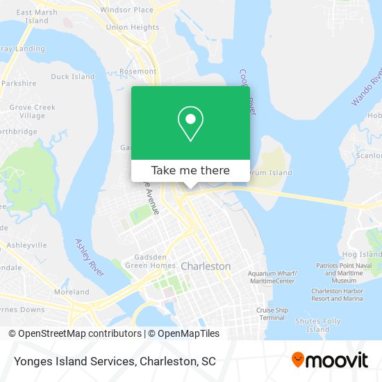 Yonges Island Services map