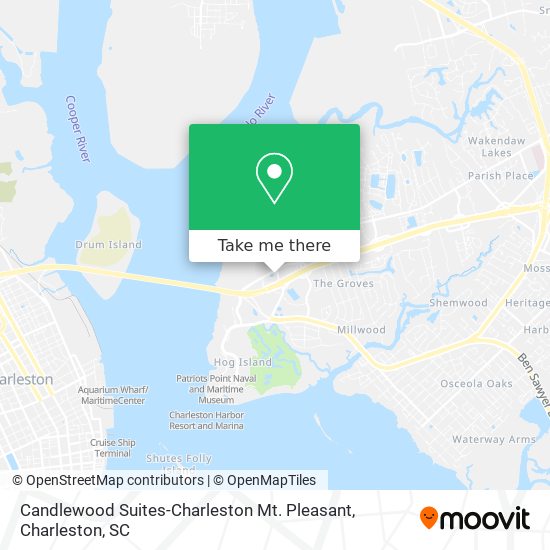 Candlewood Suites-Charleston Mt. Pleasant map