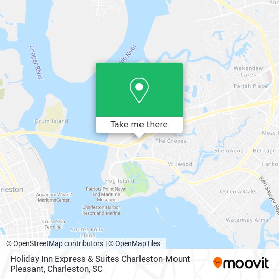 Holiday Inn Express & Suites Charleston-Mount Pleasant map