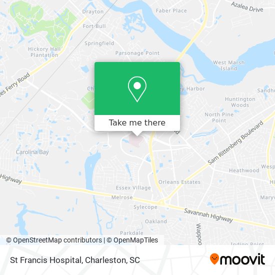 St Francis Hospital map