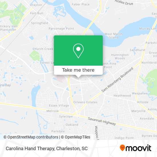 Mapa de Carolina Hand Therapy