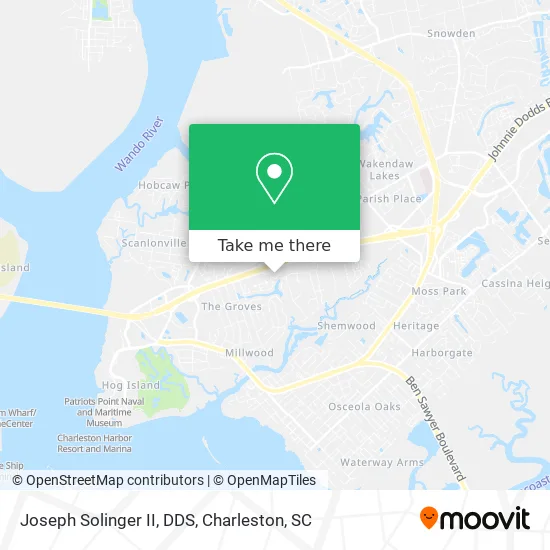 Joseph Solinger II, DDS map