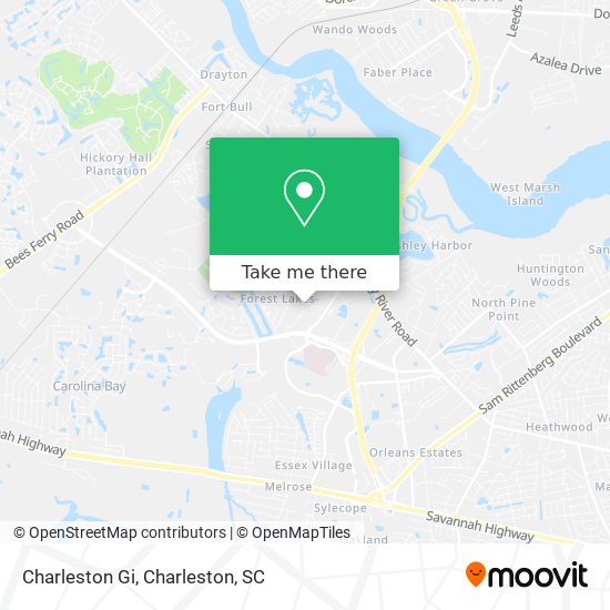 Mapa de Charleston Gi