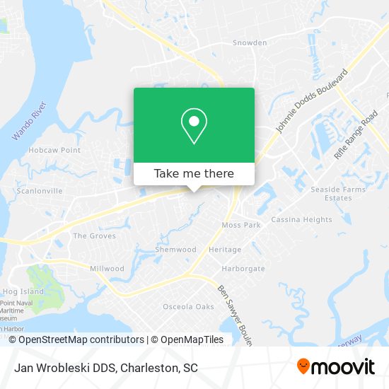 Jan Wrobleski DDS map