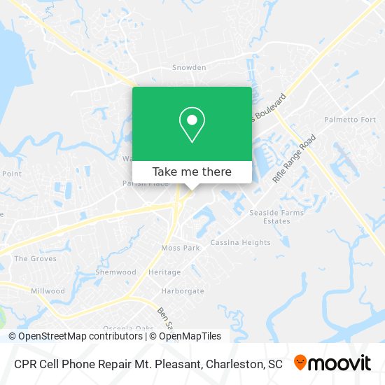 Mapa de CPR Cell Phone Repair Mt. Pleasant