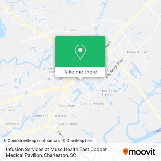Infusion Services at Musc Health East Cooper Medical Pavilion map