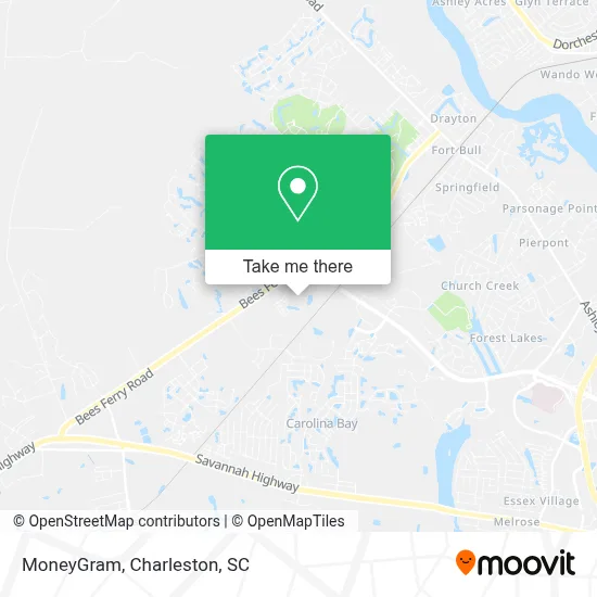MoneyGram map