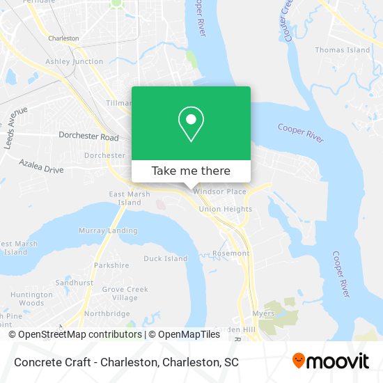 Concrete Craft - Charleston map