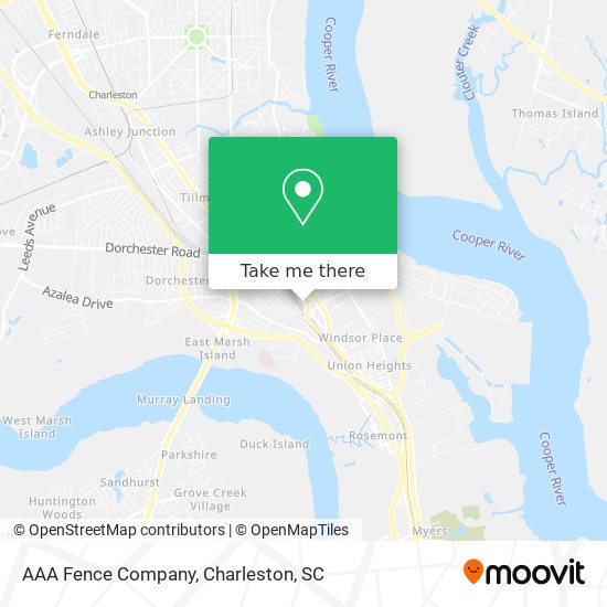 Mapa de AAA Fence Company