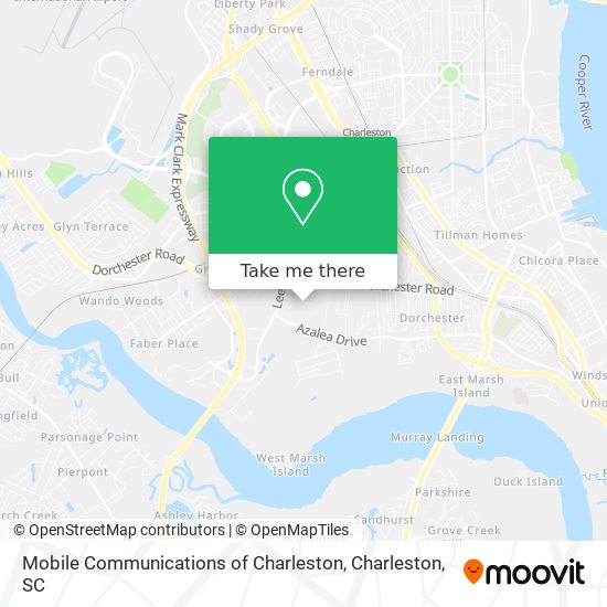 Mapa de Mobile Communications of Charleston