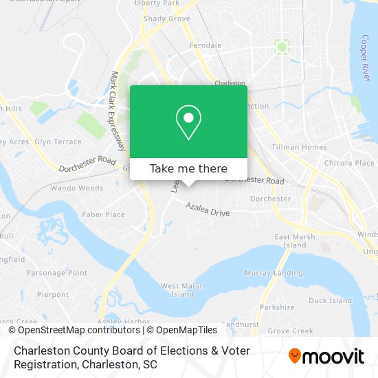 Mapa de Charleston County Board of Elections & Voter Registration