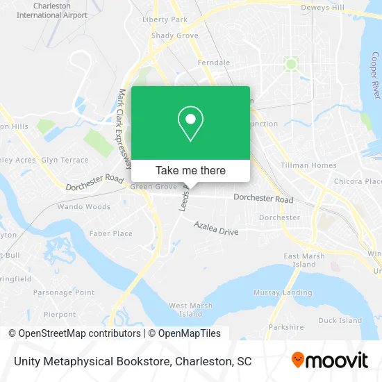 Unity Metaphysical Bookstore map