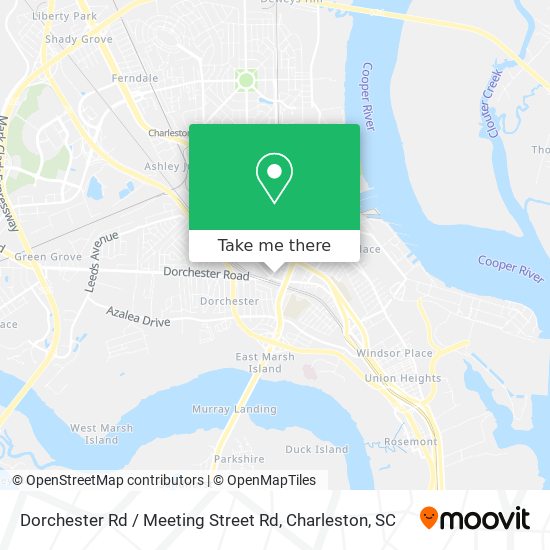 Mapa de Dorchester Rd / Meeting Street Rd