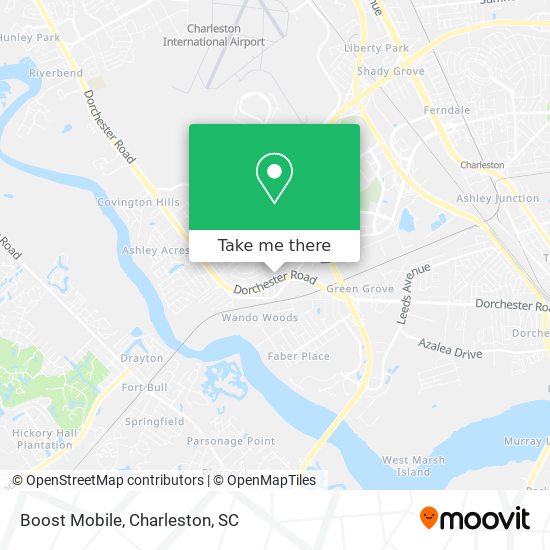 Mapa de Boost Mobile