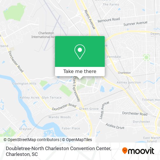 Mapa de Doubletree-North Charleston Convention Center