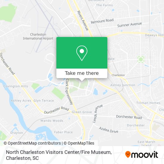 Mapa de North Charleston Visitors Center / Fire Museum