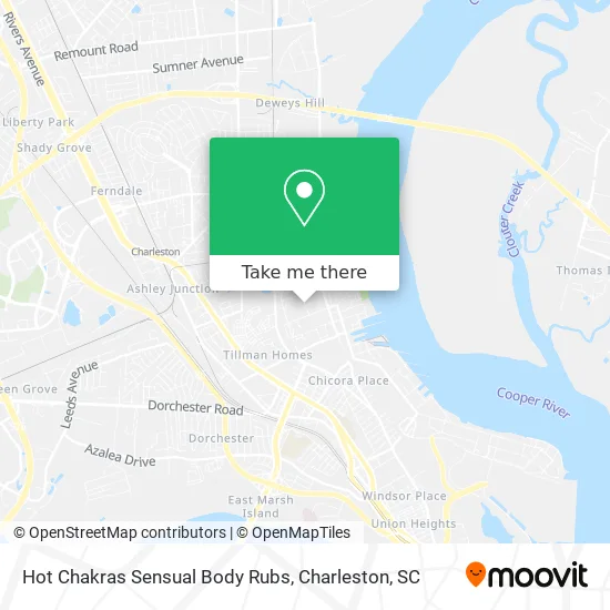 Hot Chakras Sensual Body Rubs map