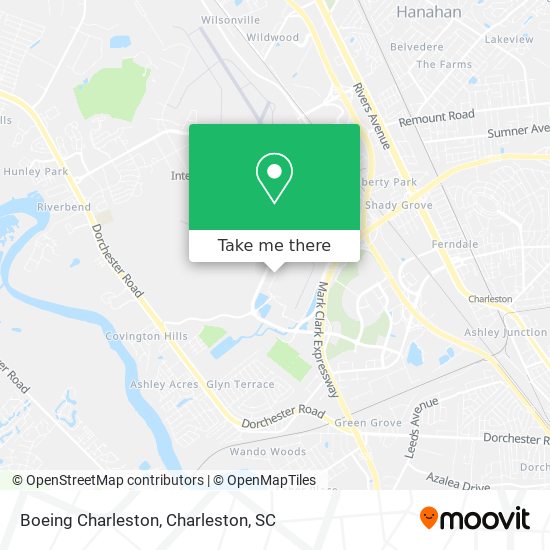 Boeing Charleston map