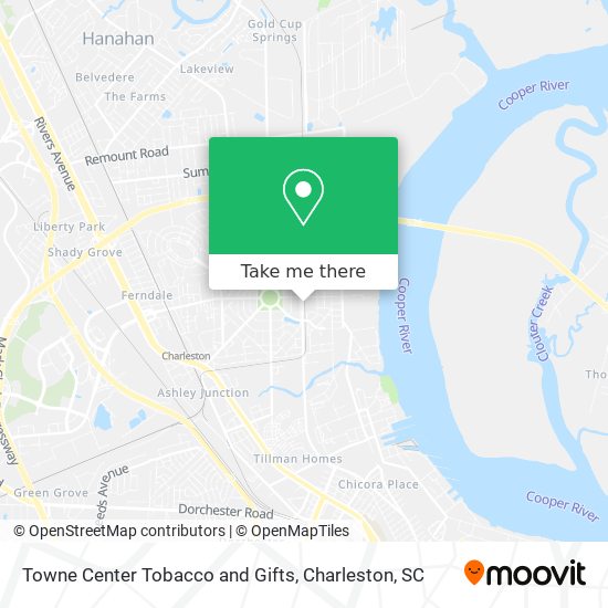 Towne Center Tobacco and Gifts map