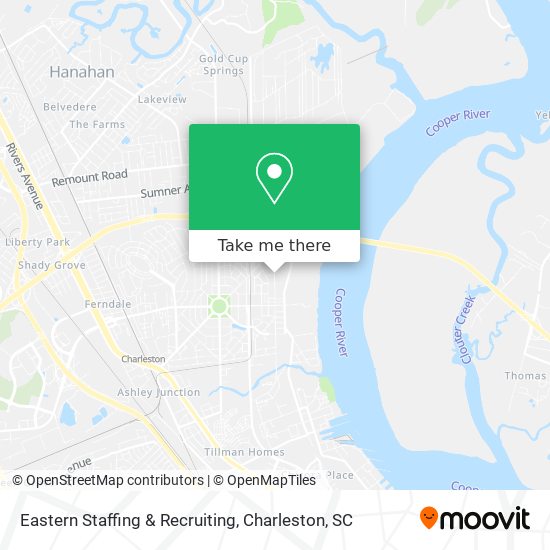 Eastern Staffing & Recruiting map