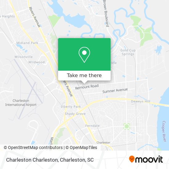 Mapa de Charleston Charleston