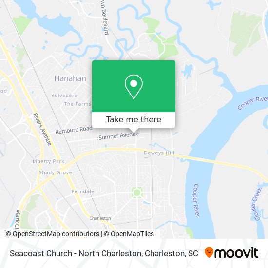 Seacoast Church - North Charleston map