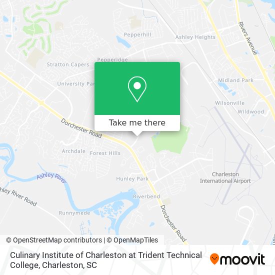 Culinary Institute of Charleston at Trident Technical College map