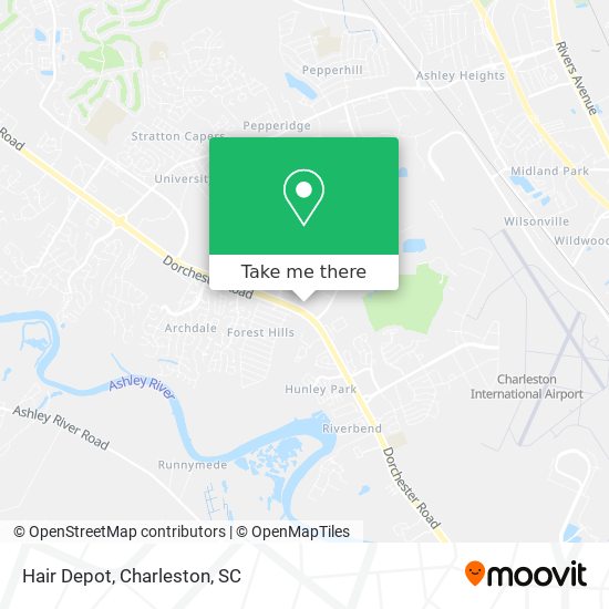 Mapa de Hair Depot