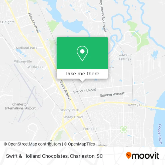 Swift & Holland Chocolates map