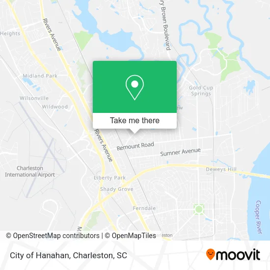City of Hanahan map