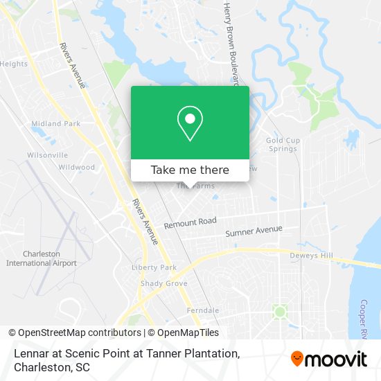 Mapa de Lennar at Scenic Point at Tanner Plantation