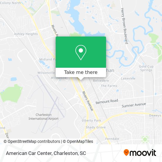 How to get to American Car Center in North Charleston by Bus?