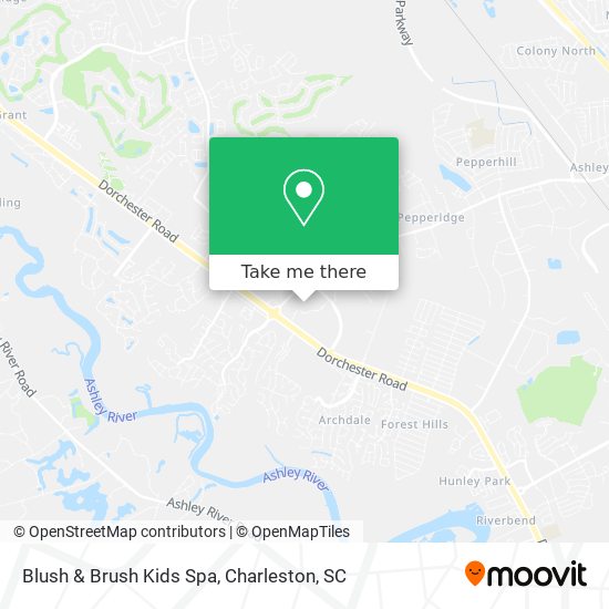 Blush & Brush Kids Spa map