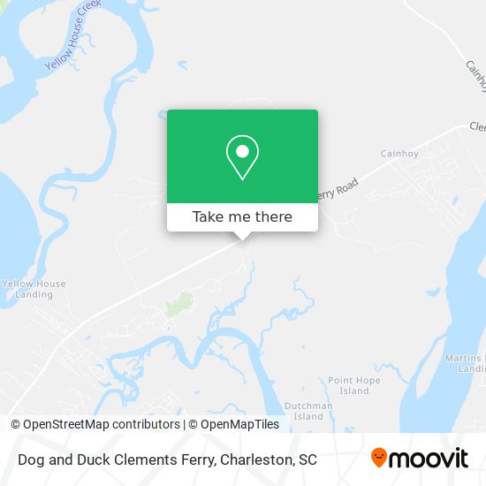 Dog and Duck Clements Ferry map