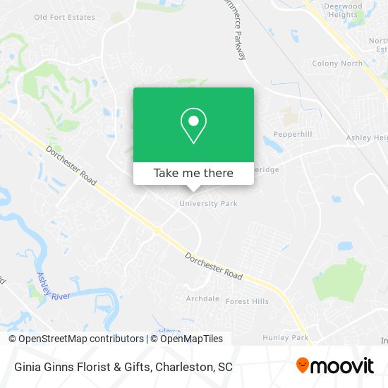 Mapa de Ginia Ginns Florist & Gifts