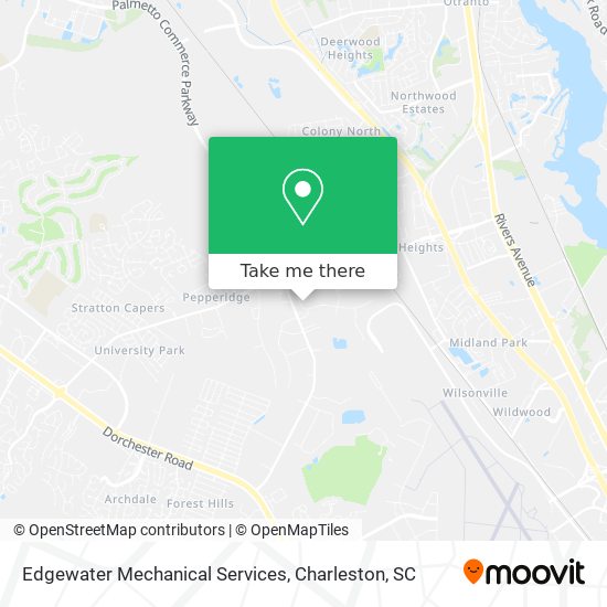 Edgewater Mechanical Services map