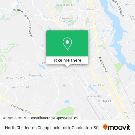 Mapa de North Charleston Cheap Locksmith