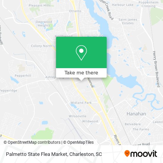 Palmetto State Flea Market map